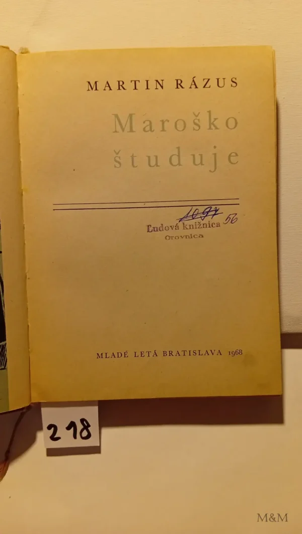 Maroško študuje